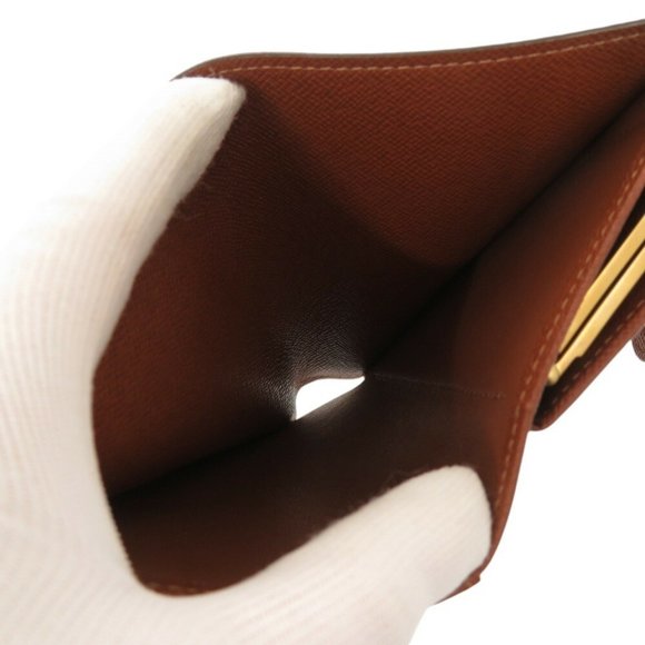 Louis Vuitton Porte Monnaie Viennois Monogram M61663 Brown Bi-fold Wallet LV 102 - Picture 7 of 10
